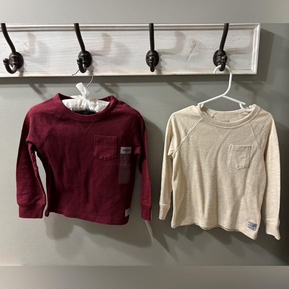 Oshkosh 2 pack long sleeve shirts. - Picture 2 of 5